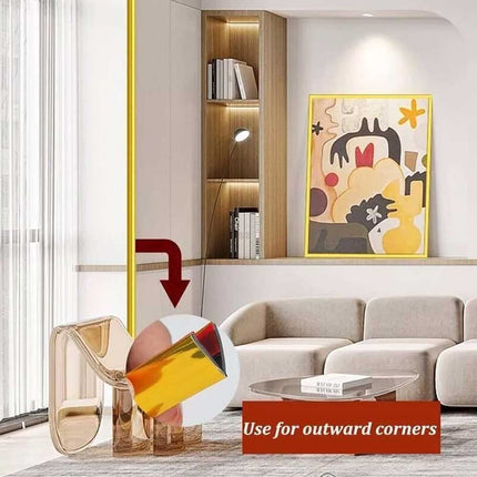 Self Adhesive Wall Edging Strip Flexible Corner Angle Trim for Living Room & Kitchen