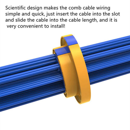 Ethernet Cable Comb Tool for Cat5/Cat5e/Cat6/Cat7 RJ45 Cable Management