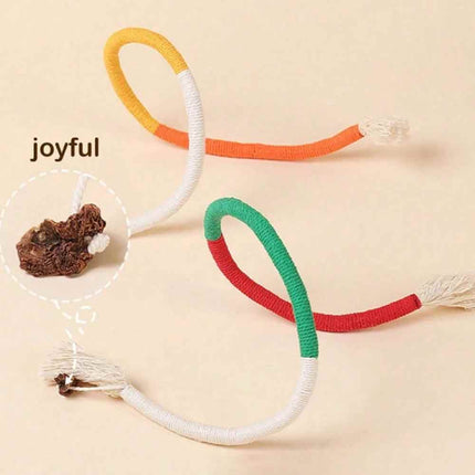 Interactive Catnip Rope & Plush Toy – Teeth Cleaning for Kittens