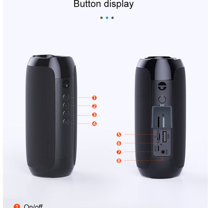 Portable Bluetooth Speaker, Mini Wireless USB for Outdoor & TF Card
