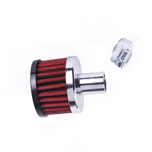 Universal Engine Breather Filter - High Flow, Mini Air Filter for Crankcase Vent Valve Cover