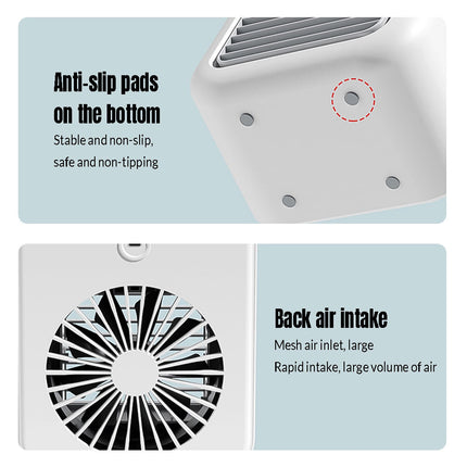 Portable Personal Air Conditioner Cool Mist Fan for Bedroom & Camping