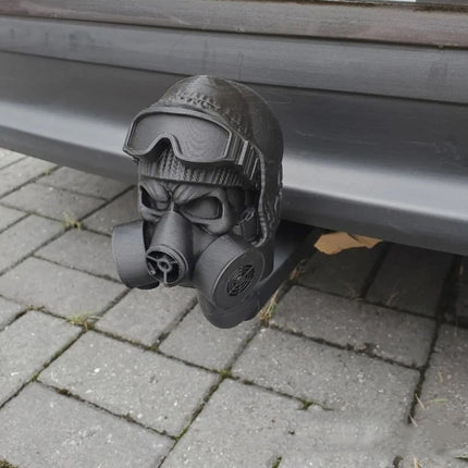 3D Printed Tow Bar Ball Cover – Steel Helmet Trailer Hook Cap