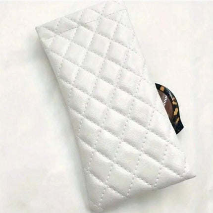 PU Leather Glasses Case Pouch with Spring Close for Sunglasses or Phone