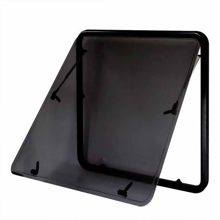 RV Caravan Window Locking Handle with Strut - 500x300mm Push-Out Flat Window