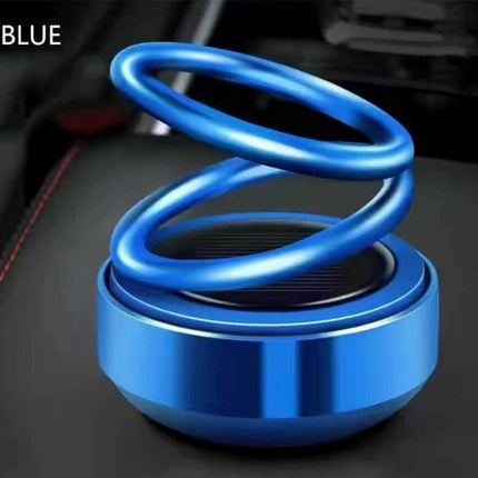 Solar Auto-Spin Car Air Freshener - Mini Aromatherapy Ornament, Portable Decor