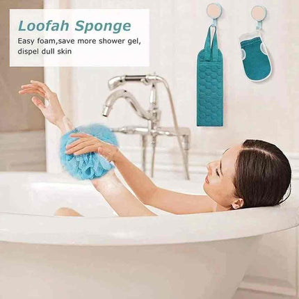 Exfoliating Body Scrubber – Back Scrubber, Bath Glove & Shower Tool