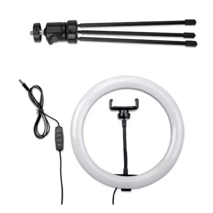 10" Ring Light with Desktop Tripod & Bluetooth Remote for Vlogging/Photography