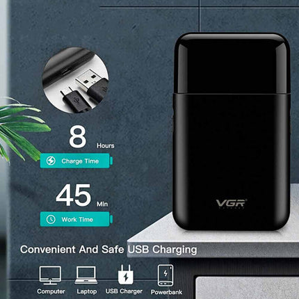 3-in-1 Electric Shaver & Beard Trimmer for Men, USB Rechargeable