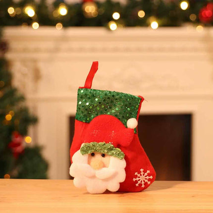 2026 Xmas Santa Christmas Tree Hanging Candy Bag Gift Decor 4Pcs