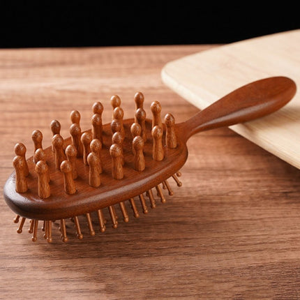 Sandalwood Air Bag Massage Hair Brush & Wood Comb for Hair Care