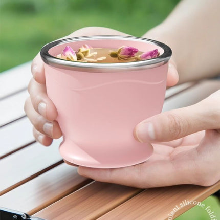 Collapsible Silicone Cup Portable for Travel Outdoor Camping & Rinse
