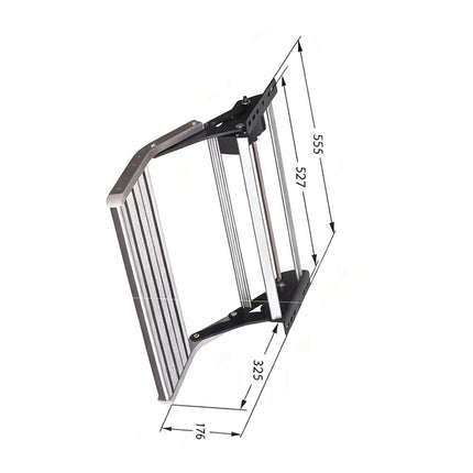 12V Electric Retractable Aluminum Step for Caravans and RVs