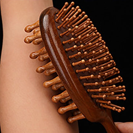 Sandalwood Air Bag Massage Hair Brush & Wood Comb for Hair Care