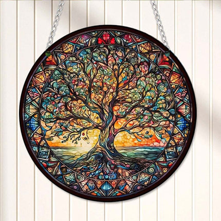 Tree of Life 3Pack Acrylic Hanging Wall Art – Indoor & Outdoor Garden Decor