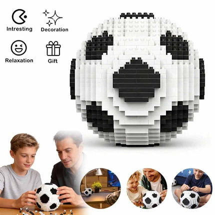 9.5CM Football Building Blocks Set Creative Educational Soccer Model Toy