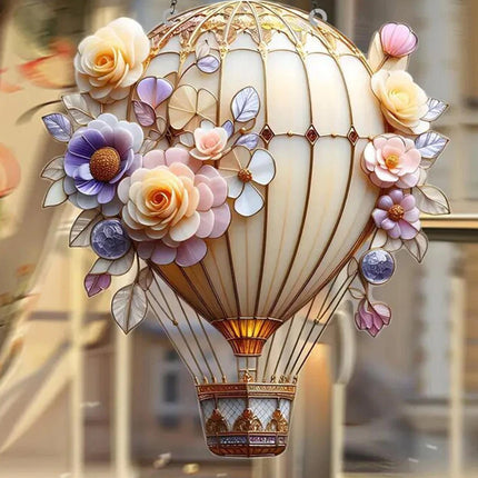 2D Acrylic Flat 2mm Hot Air Balloon Hanging Garden Lantern Deck Decor