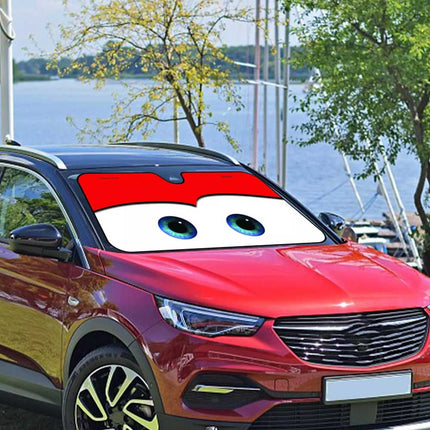 Cartoon Eye Sun Shade for SUV Front Windshield Auto Visor Cover