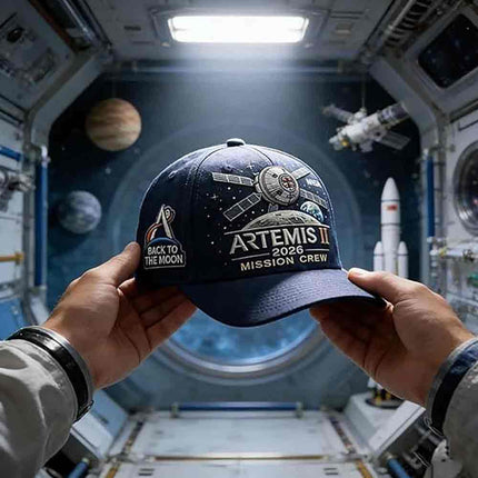 2026 Back to the Moon Cap, Artemis II Lunar Mission Commemorative Hat