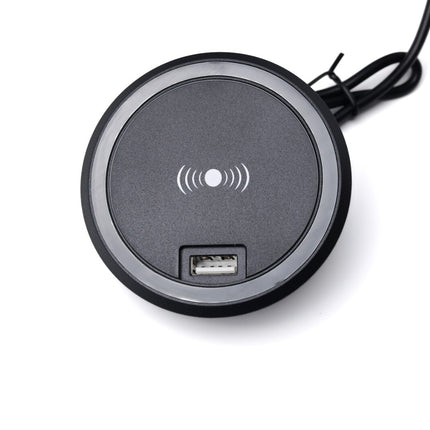 12V Wireless Fast Charger for Caravan, Motorhome, RV & Boat - 15W Qi Charging Pad with USB Ports | Car Accessories