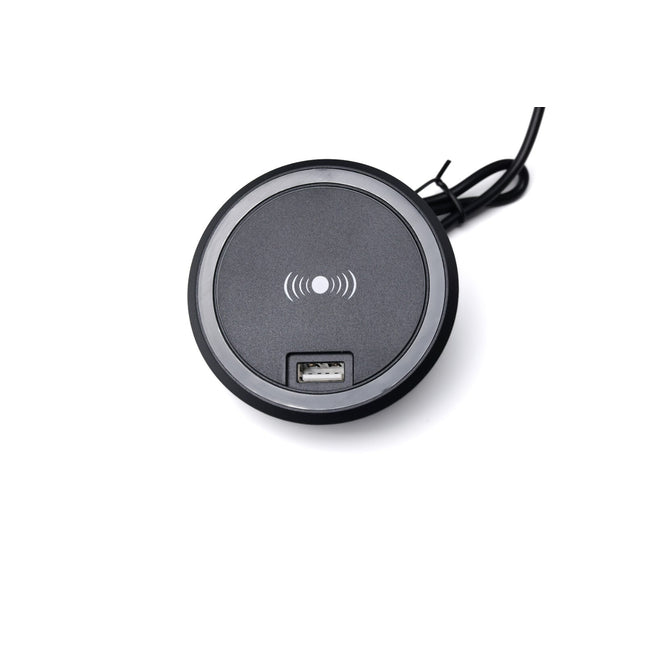 12V Wireless Fast Charger for Caravan, Motorhome, RV & Boat - 15W Qi Charging Pad with USB Ports | Car Accessories