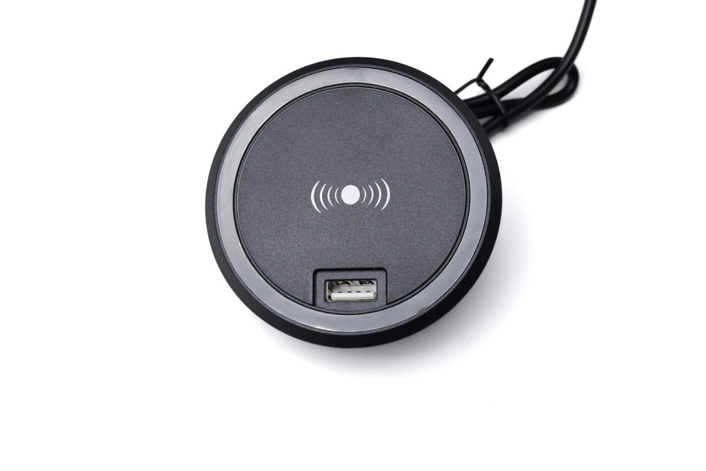 12V Wireless Fast Charger for Caravan, Motorhome, RV & Boat - 15W Qi Charging Pad with USB Ports | Car Accessories