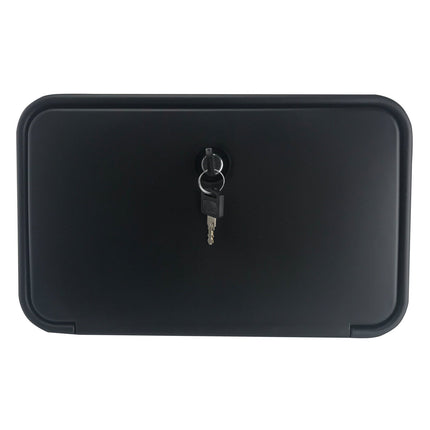 External Lockable Shower Box for Caravan | Hot & Cold Mixer with Hose, Outdoor Waterproof Case