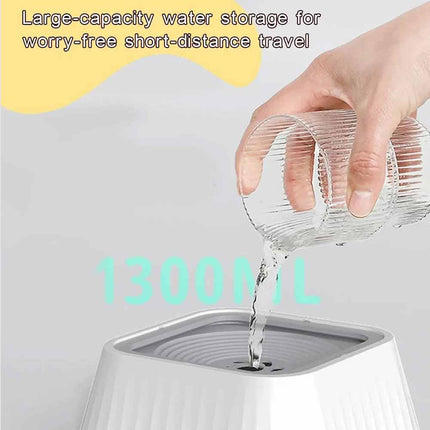 1.5L Non-Spill Splash Proof Anti-Slip Dog Water Bowl for Car & Home