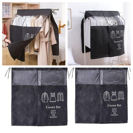 Clear Clothes Rail Cover Hanging Garment Rack Storage Protector for Coats