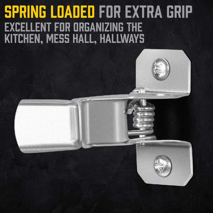 10PCS Heavy Duty Wall Mount Terry Clips - Snap Open/Closed