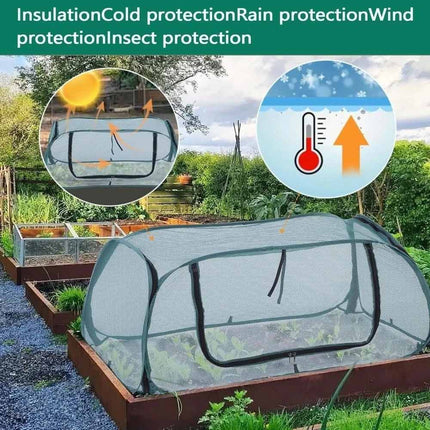Pop-Up Garden Mesh Plant Cover for Raised Beds with Storage Bag
