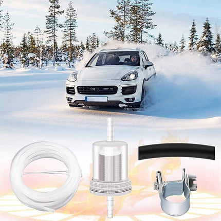 4M Fuel Hose Line Kit with Clip & Filter for Diesel Heater