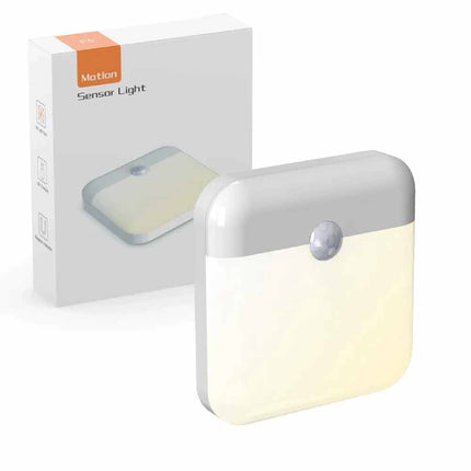 USB Rechargeable PIR Motion Sensor Night Light Bi-Colour Magnetic for Bathroom