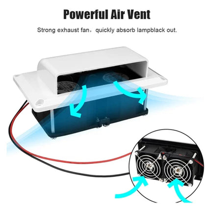 12V Side Air Vent Ventilator Exhaust Fan for Caravan Motorhome Boat RV