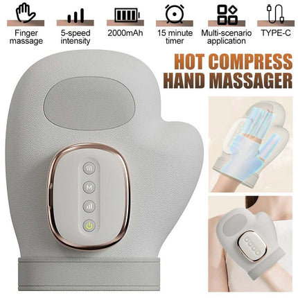 Cordless Hand Massager with Heat & Compression – Relief for Arthritis & Carpal Tunnel