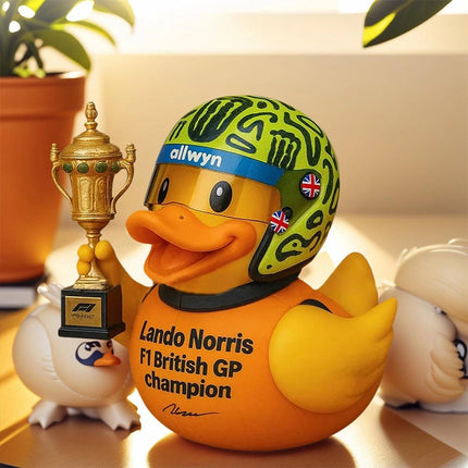 Lando Norris 2025 British GP Champ Funny Duck Ornament