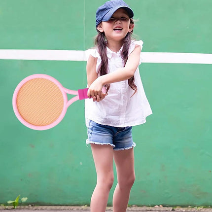 Kids Tennis & Badminton Racket Set – 2 Rackets, 6 Balls, Ages 3+