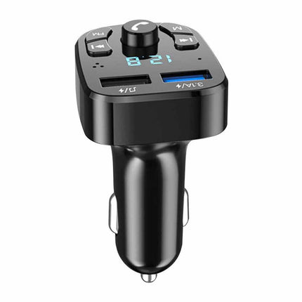 Bluetooth 5.3 FM Transmitter: 2USB-C PD 30W Fast Charge, Wireless Music & Hands-Free Kit