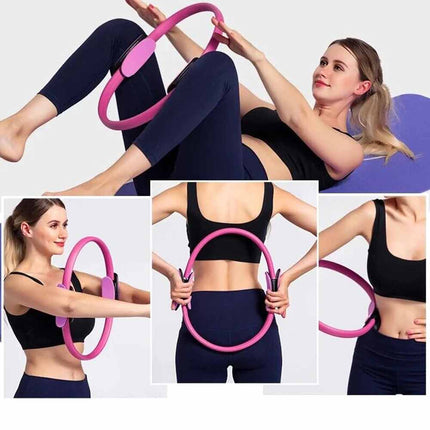 Pilates Ring Exercise Resistance Yoga Gym Magic Circle with Foam Grip