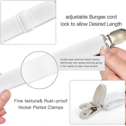 Mattress Sheet Clips Holders Fasteners Grippers Straps Suspender Fitted