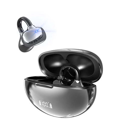 Wireless Clip-On Earbuds Bluetooth 5.3 Open Ear Headphones Sports Earhooks Comfortable Fit for Android iPhone