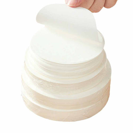 100 Pcs 12cm Non Stick Wax Paper Rounds for Hamburger Patty, Burger Discs
