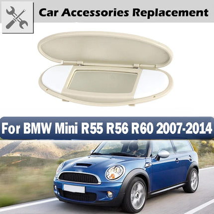 Sun Visor Vanity Mirror Cover Beige Gray for Mini R55 R56 R60 2007-2014