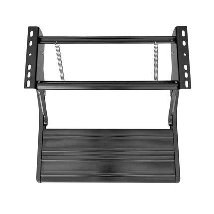 Retractable Folding Caravan Step with LED Light - Aluminium Entry Step for RV & Camper Trailer