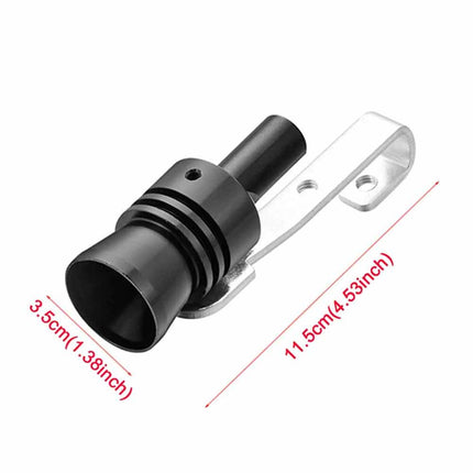 Universal 2PC XL Aluminum Turbo Whistle Loud Exhaust Booster
