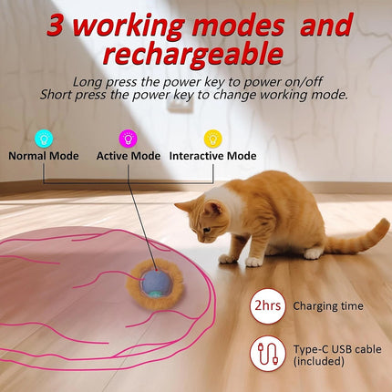Interactive Chirping Hide & Seek Ball for Smart Cats