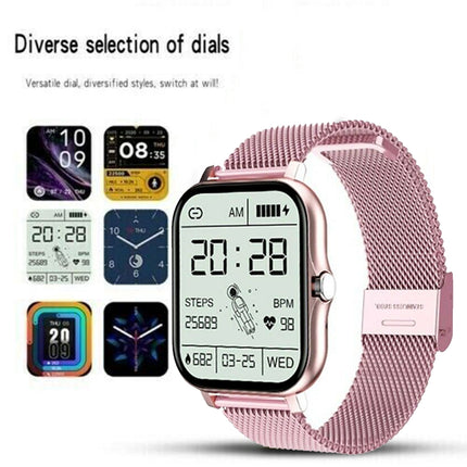 Smart Watch for Women & Men with Heart Rate for iPhone Android Bluetooth - Pink