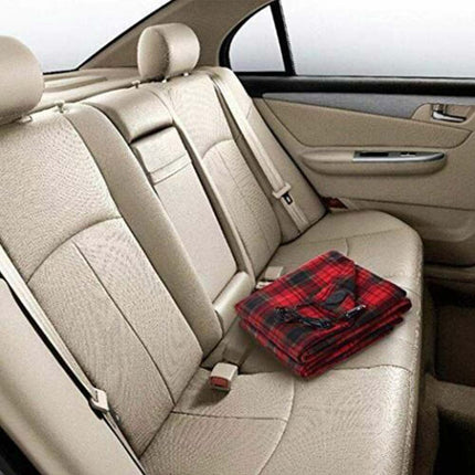 12V Heated Car Blanket - 3 Heat Settings, Washable, for Truck & Outdoor Travel