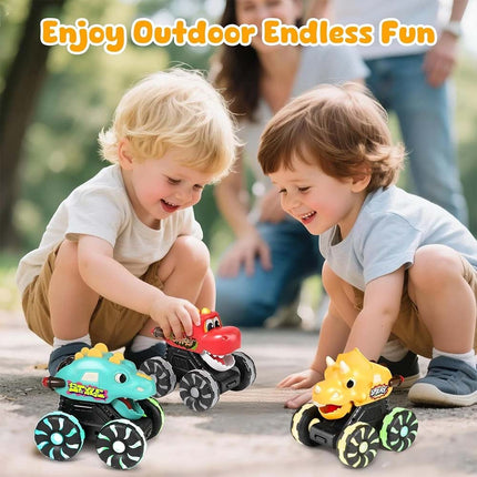 Light Up Dino Monster Truck – Press & Go Toddler Toy Car