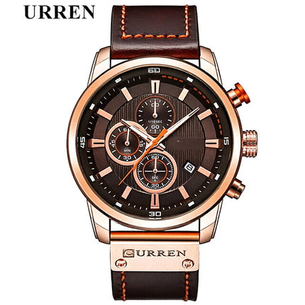Men's Waterproof Quartz Watch Multifunction Sports Casual Wristwatch